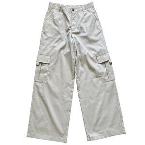 Shein Beige Wide Leg Cargo Pants L – Utility Streetwear Style